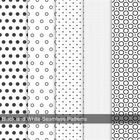 simsearch:400-07825372,k - Dots simple patterns, seamless. Black and white texture Photographie de stock - Aubaine LD & Abonnement, Code: 400-08624514