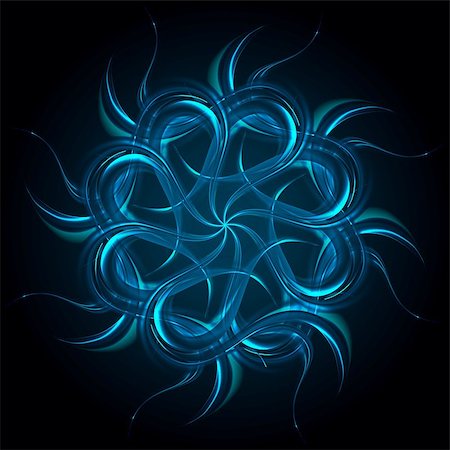 simsearch:400-08291134,k - Blue glow wavy shape background. Vector smooth logo pattern illustration Stock Photo - Budget Royalty-Free & Subscription, Code: 400-08624736