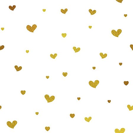 simsearch:400-08786287,k - Gold glitter background with hearts. Vector seamless graphic design for web, print use, wrapping paper. Valentine Day illustration Foto de stock - Super Valor sin royalties y Suscripción, Código: 400-08624744