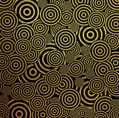 simsearch:400-08411358,k - Gold glitter rings pattern abstract background. Bright luxury golden texture vector graphic design Foto de stock - Super Valor sin royalties y Suscripción, Código: 400-08624751