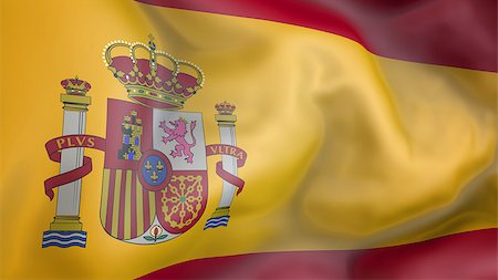 state flag - Spain flag waving in the wind Stock Photo - Budget Royalty-Free & Subscription, Code: 400-08624834