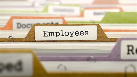 simsearch:400-05034438,k - Employees Concept on Folder Register in Multicolor Card Index. Closeup View. Selective Focus. 3D Render. Stock Photo - Budget Royalty-Free & Subscription, Code: 400-08624977