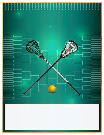 A lacrosse template with lacrosse sticks and ball over a bracket. Room for copy. Vector EPS 10 available. Stock Photo - Budget Royalty-Free & Subscription, Code: 400-08624995