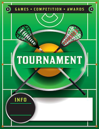 A lacrosse tournament flyer template. Vector EPS 10 available. EPS type has been converted to outlines. Photographie de stock - Aubaine LD & Abonnement, Code: 400-08624996