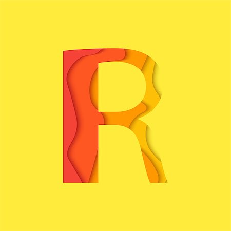 simsearch:400-08623023,k - Letter R design template element. Material design Character R vector logo, icon and sign. Photographie de stock - Aubaine LD & Abonnement, Code: 400-08625149