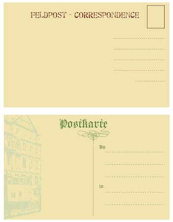 simsearch:400-09098455,k - Vintage postcards of Germany. Abstract background for post card. Stockbilder - Microstock & Abonnement, Bildnummer: 400-08625582