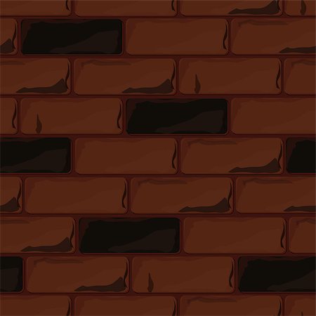 egnismoore (artist) - Background brick wall seamless. Vector illustration background - texture pattern for continuous replicate. Photographie de stock - Aubaine LD & Abonnement, Code: 400-08625780