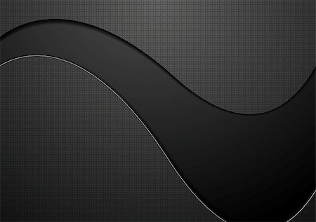 simsearch:400-08291134,k - Black concept wavy background. Vector dark graphic design Stock Photo - Budget Royalty-Free & Subscription, Code: 400-08625954
