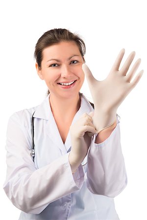 doctor Wear rubber gloves before the operation Stock Photo - Budget Royalty-Free & Subscription, Code: 400-08625990