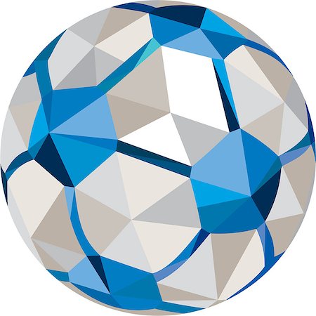 simsearch:400-08653412,k - Low polygons style illustration of a soccer football ball set on isolated white background. Stock Photo - Budget Royalty-Free & Subscription, Code: 400-08626359