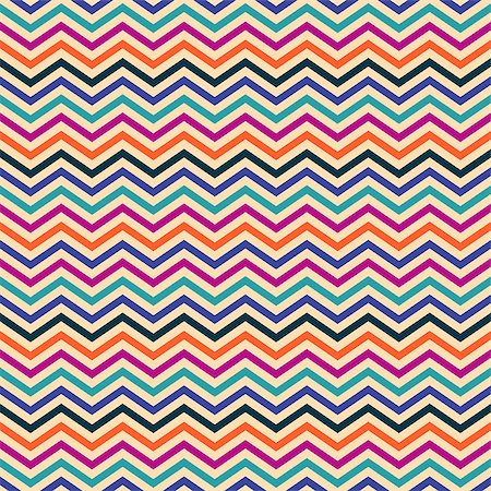 simsearch:400-08626521,k - Seamless geometric ethnic zigzag pattern in retro colors Stock Photo - Budget Royalty-Free & Subscription, Code: 400-08626527