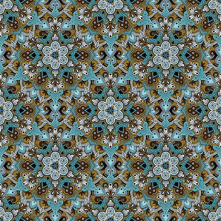 simsearch:400-08675339,k - Boho style flower seamless pattern. Tiled mandala design, best for print fabric or papper and more. Stock Photo - Budget Royalty-Free & Subscription, Code: 400-08626640