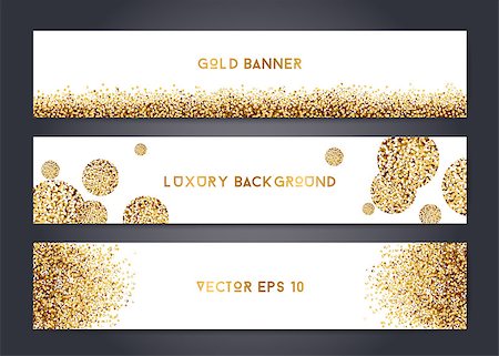 simsearch:400-08786287,k - Abstract modern vector gold banner templates, shiny luxury background with golden elements Foto de stock - Super Valor sin royalties y Suscripción, Código: 400-08626747