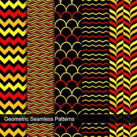 simsearch:400-08749182,k - Collection of geometric seamless patterns. Vibrant color patterns. Stock Photo - Budget Royalty-Free & Subscription, Code: 400-08626830