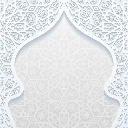 Abstract background with traditional ornament. Vector illustration. Stock Photo - Budget Royalty-Free & Subscription, Code: 400-08626859