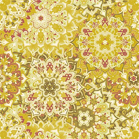 simsearch:400-08675339,k - Boho style flower seamless pattern. Tiled mandala design, best for print fabric or papper and more. Stock Photo - Budget Royalty-Free & Subscription, Code: 400-08627519