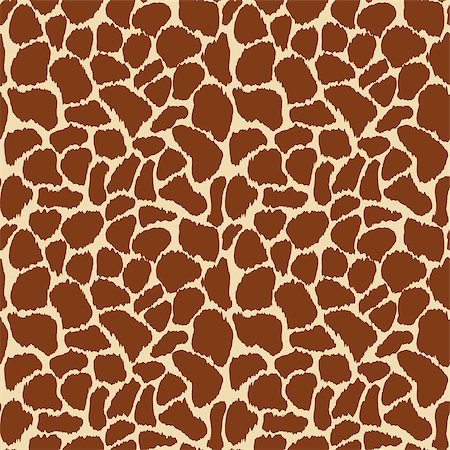Giraffe skin. Vector seamless pattern. Texture design Stockbilder - Microstock & Abonnement, Bildnummer: 400-08627596
