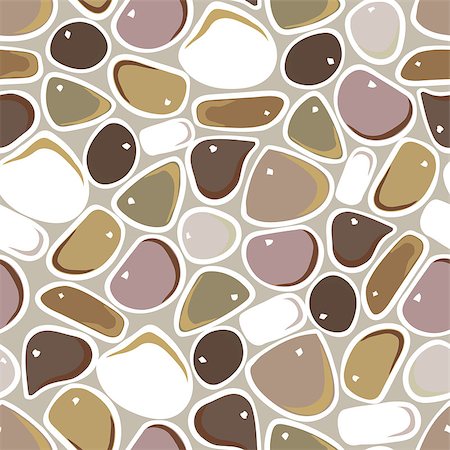 simsearch:400-06178525,k - Seamless Pattern - Pebble cobblestone colorful vector pattern Stock Photo - Budget Royalty-Free & Subscription, Code: 400-08627621