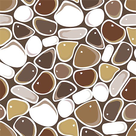 simsearch:400-06178525,k - Seamless Pattern - Pebble cobblestone colorful vector pattern Stock Photo - Budget Royalty-Free & Subscription, Code: 400-08627622