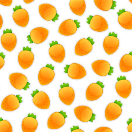 simsearch:400-04277065,k - Seamless pattern with a lot of carrots. Isolated on white background. Clipping paths included. Stockbilder - Microstock & Abonnement, Bildnummer: 400-08628003