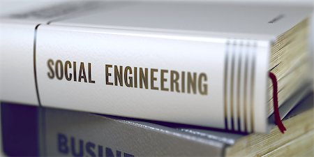 Social Engineering - Book Title on the Spine. Closeup View. Stack of Business Books. Book Title on the Spine - Social Engineering. Closeup View. Stack of Books. Toned Image. 3D Rendering. Stock Photo - Budget Royalty-Free & Subscription, Code: 400-08628069