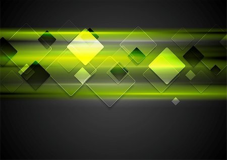 simsearch:400-08291134,k - Dark green glowing tech background with squares. Vector illustration Stock Photo - Budget Royalty-Free & Subscription, Code: 400-08628151