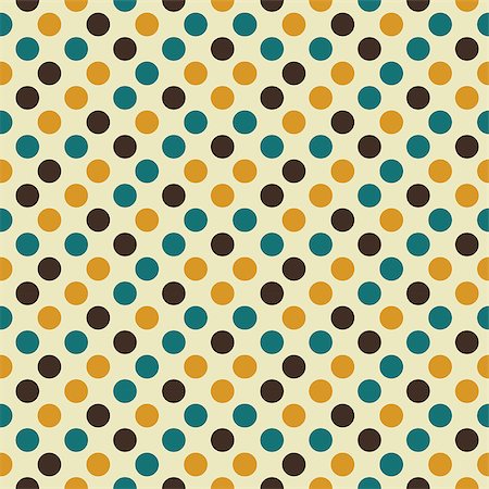 Retro seamless pattern with dots. Color background. Stock Photo - Budget Royalty-Free & Subscription, Code: 400-08628321