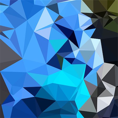 simsearch:400-08709660,k - Low polygon style illustration of an air force blue abstract geometric background. Stockbilder - Microstock & Abonnement, Bildnummer: 400-08628499