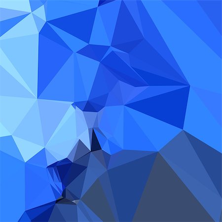 simsearch:400-08653412,k - Low polygon style illustration of a brandeis blue abstract geometric background. Stock Photo - Budget Royalty-Free & Subscription, Code: 400-08628506