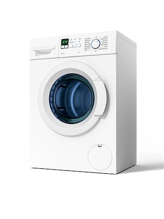 3d rendering of a typical isolated washing machine Photographie de stock - Aubaine LD & Abonnement, Code: 400-08628892