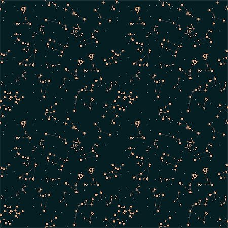 simsearch:400-07932239,k - Seamless Pattern. Zodiac Sign of the Beautiful Bright Stars on Cosmic Sky Background. EPS10 Stock Photo - Budget Royalty-Free & Subscription, Code: 400-08629046