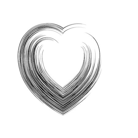 simsearch:400-08415609,k - heart shape symbol love vector black. Heart symbol wedding and Valentine day. Heart black outline frame. Stock Photo - Budget Royalty-Free & Subscription, Code: 400-08629079