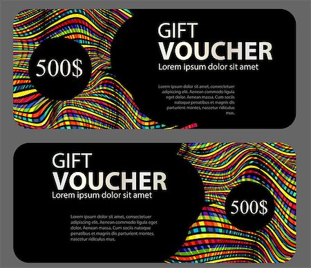 simsearch:400-07332875,k - Gift Voucher Template For Your Business. Vector Illustration EPS10 Stock Photo - Budget Royalty-Free & Subscription, Code: 400-08629733