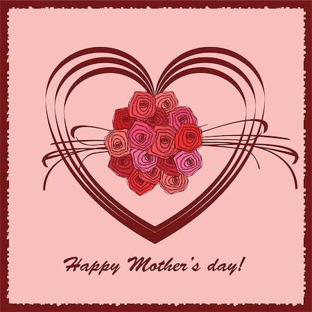 simsearch:400-07717618,k - Happy Mother day colorful background. Vector illustration. Stock Photo - Budget Royalty-Free & Subscription, Code: 400-08620715