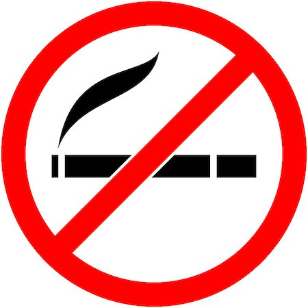 simsearch:600-03601409,k - No smoking, cigarette, smoke and cigar prohibited symbol. Sign indicating the prohibition or rule. Warning and forbidden. Flat design. Vector illustration. Easy to use and edit. EPS10. Photographie de stock - Aubaine LD & Abonnement, Code: 400-08620791