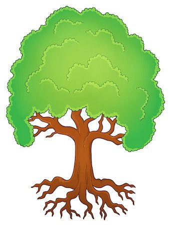 simsearch:400-04267385,k - Tree with roots theme image 1 - eps10 vector illustration. Stockbilder - Microstock & Abonnement, Bildnummer: 400-08621985