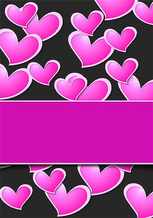 simsearch:400-05885929,k - Valentine Day abstract background wit pink hearts. Vector design Foto de stock - Super Valor sin royalties y Suscripción, Código: 400-08622136