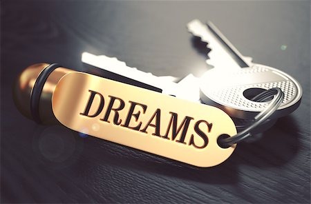 simsearch:400-08497774,k - Keys to Dreams - Concept on Golden Keychain over Black Wooden Background. Closeup View, Selective Focus, 3D Render. Toned Image. Foto de stock - Super Valor sin royalties y Suscripción, Código: 400-08622219