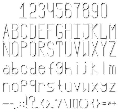 simsearch:400-08613470,k - Thin white font with shadow Stockbilder - Microstock & Abonnement, Bildnummer: 400-08622364