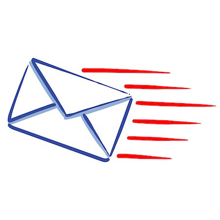 simsearch:400-06849040,k - express mail message web line icon sending a message Stock Photo - Budget Royalty-Free & Subscription, Code: 400-08622497