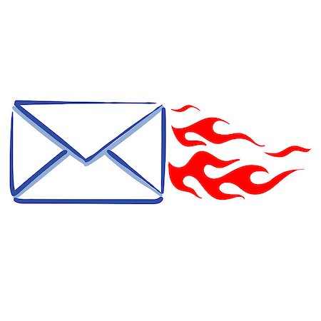 simsearch:400-06849040,k - express mail message web line icon sending a message Stock Photo - Budget Royalty-Free & Subscription, Code: 400-08622722