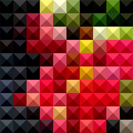 simsearch:400-08709660,k - Low polygon style illustration of amaranth red abstract geometric background. Stockbilder - Microstock & Abonnement, Bildnummer: 400-08622737