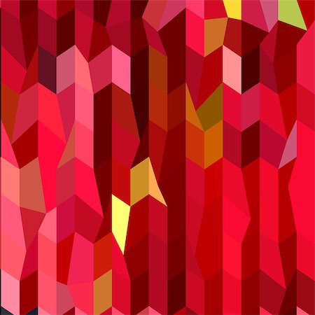 simsearch:400-08709660,k - Low polygon style illustration of cardinal red abstract geometric background. Stockbilder - Microstock & Abonnement, Bildnummer: 400-08622747