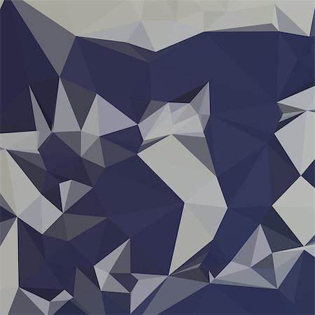 simsearch:400-08629198,k - Low polygon style illustration of cool black blue abstract geometric background. Stockbilder - Microstock & Abonnement, Bildnummer: 400-08622754