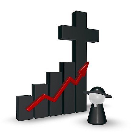 pape (religion) - business graph with christian cross symbol and pope figure - 3d rendering Photographie de stock - Aubaine LD & Abonnement, Code: 400-08623207