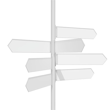 simsearch:400-07632285,k - Blank white traffic road sign on white background. 3D illustration Foto de stock - Super Valor sin royalties y Suscripción, Código: 400-08623347