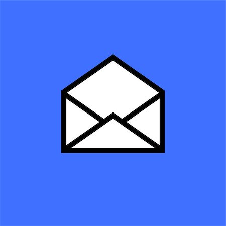 simsearch:700-00056820,k - Email symbol letter icon - vector, flat design. Eps 10. Stock Photo - Budget Royalty-Free & Subscription, Code: 400-08623810