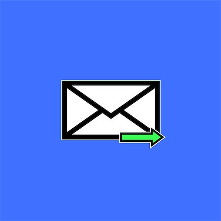 simsearch:700-00056820,k - Email symbol letter icon - vector, flat design. Eps 10. Stock Photo - Budget Royalty-Free & Subscription, Code: 400-08623811