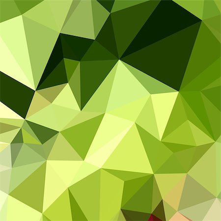 simsearch:400-08709660,k - Low polygon style illustration of electric lime green abstract geometric background. Stockbilder - Microstock & Abonnement, Bildnummer: 400-08623934