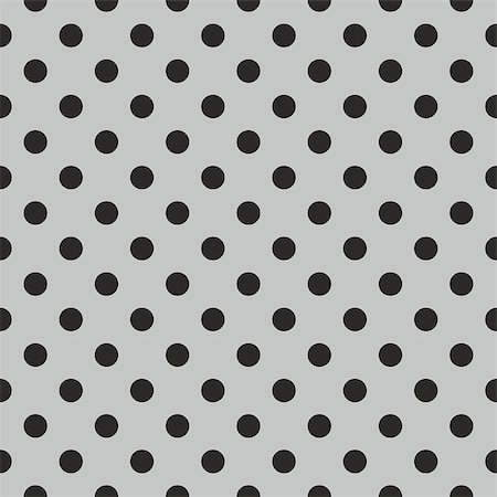 simsearch:400-07428310,k - Tile vector pattern with black polka dots on grey background Stock Photo - Budget Royalty-Free & Subscription, Code: 400-08630223